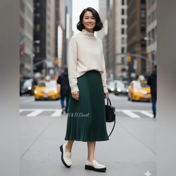 Quince Italian Leather Lug Sole Loafers Bone Ivory Platform Shoes Size 6.5 NWB - Picture 3 of 11